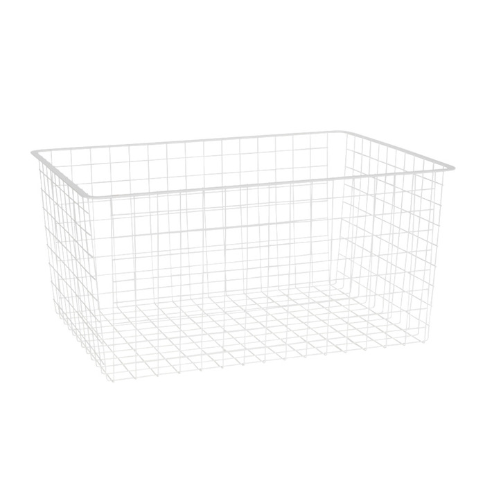 Trådback t/utdragsram 60 x 40 x 28 cm Vit Elfa